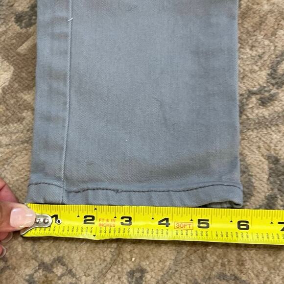 Levi's 524 Too Superlow Skinny Gray Jeans Stud Front Pockets 28x30 Biker Grunge - Picture 12 of 13